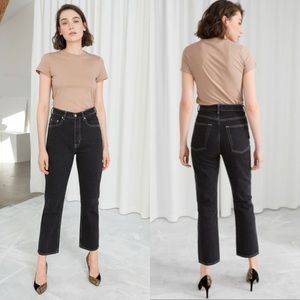 & Other Stories Black Ankle Jeans